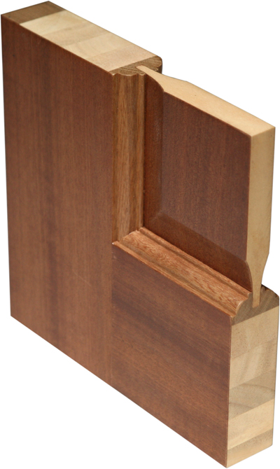 mahogany corner panel